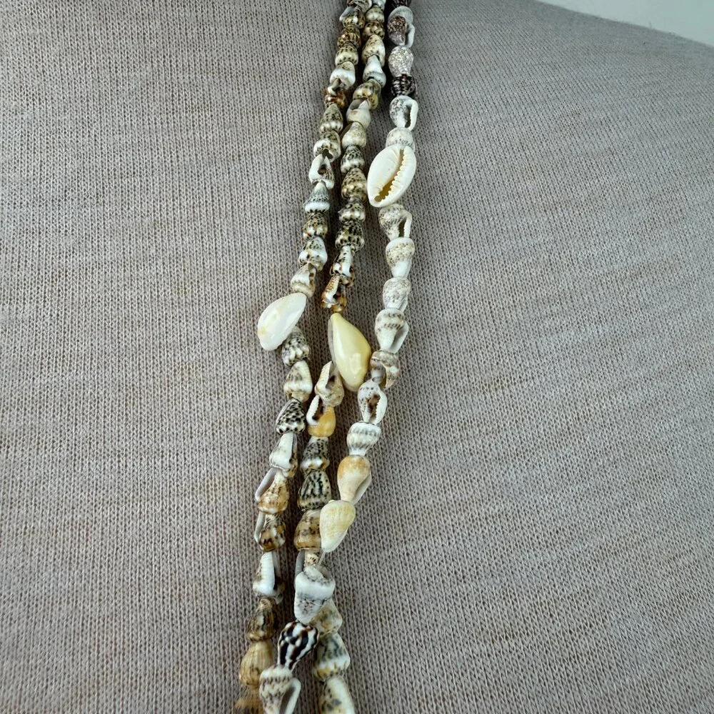 Set of Three Shell Bead Necklaces 35